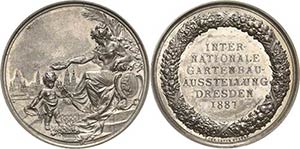 Dresden  Silbermedaille 1887 (Lauer)  ... 