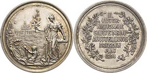 Dresden  Silbermedaille 1896 (Oehser) II. ... 
