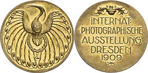 Dresden  Vergoldete Bronzemedaille 1909 (A. ... 
