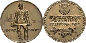 Freiberg  Bronzemedaille 1912 (F. W. ... 