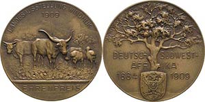 Medaillen und Abzeichen  Bronzemedaille 1909 ... 