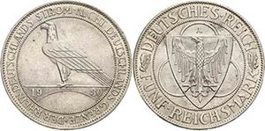 Gedenkausgaben  5 Reichsmark 1930 A ... 