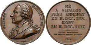 Luft- und Raumfahrt  Bronzemedaille 1821 (F. ... 