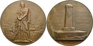 Luft- und Raumfahrt  Bronzemedaille 1871 (J. ... 