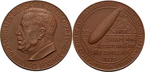 Luft- und Raumfahrt  Bronzemedaille 1930 (O. ... 