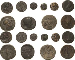 Griechische Münzen Lot-10 Stück ... 