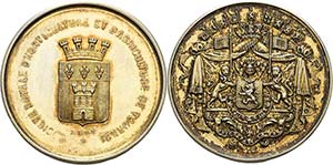 Belgien-Medaillen  Vergoldete Silbermedaille ... 