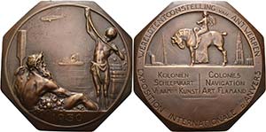Belgien-Medaillen  Achteckige ... 