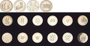 DDR-Medaillen Set aus 12 ... 