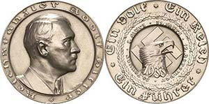 Drittes Reich Silbermedaille 1933 (F. Beyer) ... 