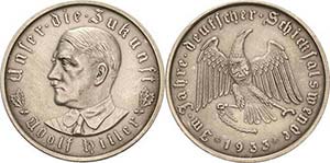 Drittes Reich Silbermedaille 1933 (O. ... 