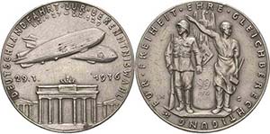 Drittes Reich Zinkmedaille 1936 (Karl Goetz) ... 