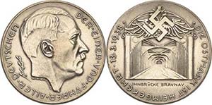 Drittes Reich Silbermedaille 1938 ... 