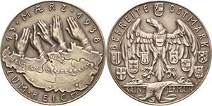 Drittes Reich Silbermedaille 1938 (K. Goetz) ... 