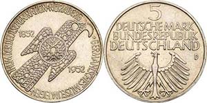 Gedenkmünzen 5 DM 1952 D Germanisches ... 