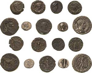 Römische MünzenLot-9 Stück Streifzug ... 