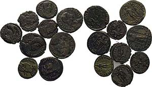 Römische MünzenLot-9 Stück Interessante ... 