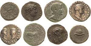 Römische MünzenLot-4 Stück Interessantes ... 