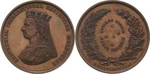 AustralienVictoria 1837-1901 Bronzemedaille ... 