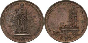 Belgien-Medaillen Bronzemedaille 1884 (H. ... 