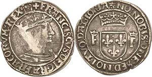 FrankreichFranz I. 1515-1547 1/2 Teston o.J. ... 