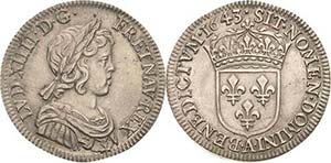 FrankreichLudwig XIV. 1643-1715 1/4 Ecu ... 