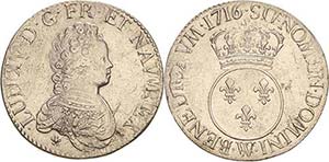 FrankreichLudwig XV. 1715-1774 Ecu dit ... 