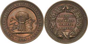 Anhalt-OrteBernburg Bronzemedaille 1888 ... 