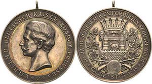 Anhalt-OrteCalbe Silbermedaille 1895 (Lauer) ... 