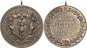 Anhalt-OrteCalbe Silbermedaille 1925. IV. ... 