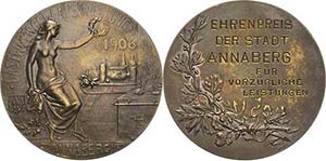 Annaberg Silbermedaille 1906 (AWES/Berlin) ... 