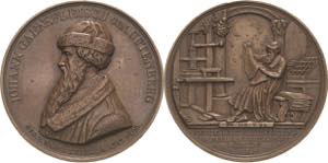 Buchdruck  Bronzemedaille 1840 (Loos/König) ... 