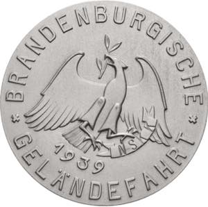 Drittes Reich  Einseitige Zinkmedaille 1939. ... 