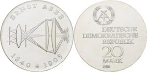 Gedenkmünzen  20 Mark 1980. Abbé  Jaeger ... 