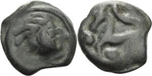 Gallien Senones  Potin 1. Jhd. v. Chr Kopf ... 