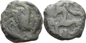Gallien Senones  Potin 1. Jhd. v. Chr Kopf ... 