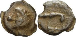 Gallien Leuci  Potin 1. Jhd. v. Chr Kopf ... 
