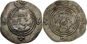 Sasaniden Khusro II. 590-628 Drachme 602, ... 