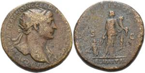 Kaiserzeit Trajan 98-117 Dupondius 112/114, ... 
