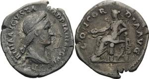 Kaiserzeit Sabina 119-137 Denar 128/136, Rom ... 