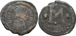 Justinianus I. 527-565 40 Nummi 528/532, ... 