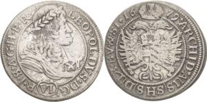 Habsburg Leopold I. 1657-1705 6 Kreuzer ... 
