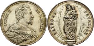 Bayern Ludwig II. 1864-1886 Versilberte ... 