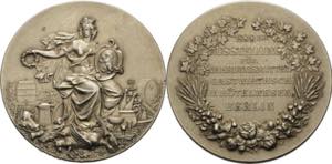 Berlin  Vergoldete Silbermedaille 1899 ... 