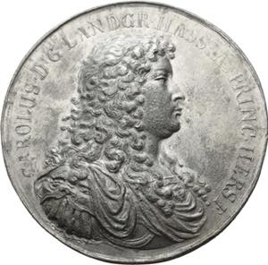 Hessen-Kassel Karl 1670-1730 Einseitiger ... 