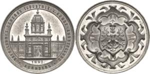 Nürnberg  Zinnmedaille 1882. Bayrische ... 