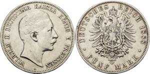 Preußen Wilhelm II. 1888-1918 5 Mark 1888 A ... 