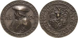 Medaillen  Bronzegussmedaille 1595 ... 