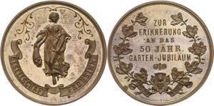 Augsburg-Stadt  Bronzemedaille 1889. 50 ... 