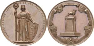 Braunschweig-Stadt  Bronzemedaille 1861 (W. ... 